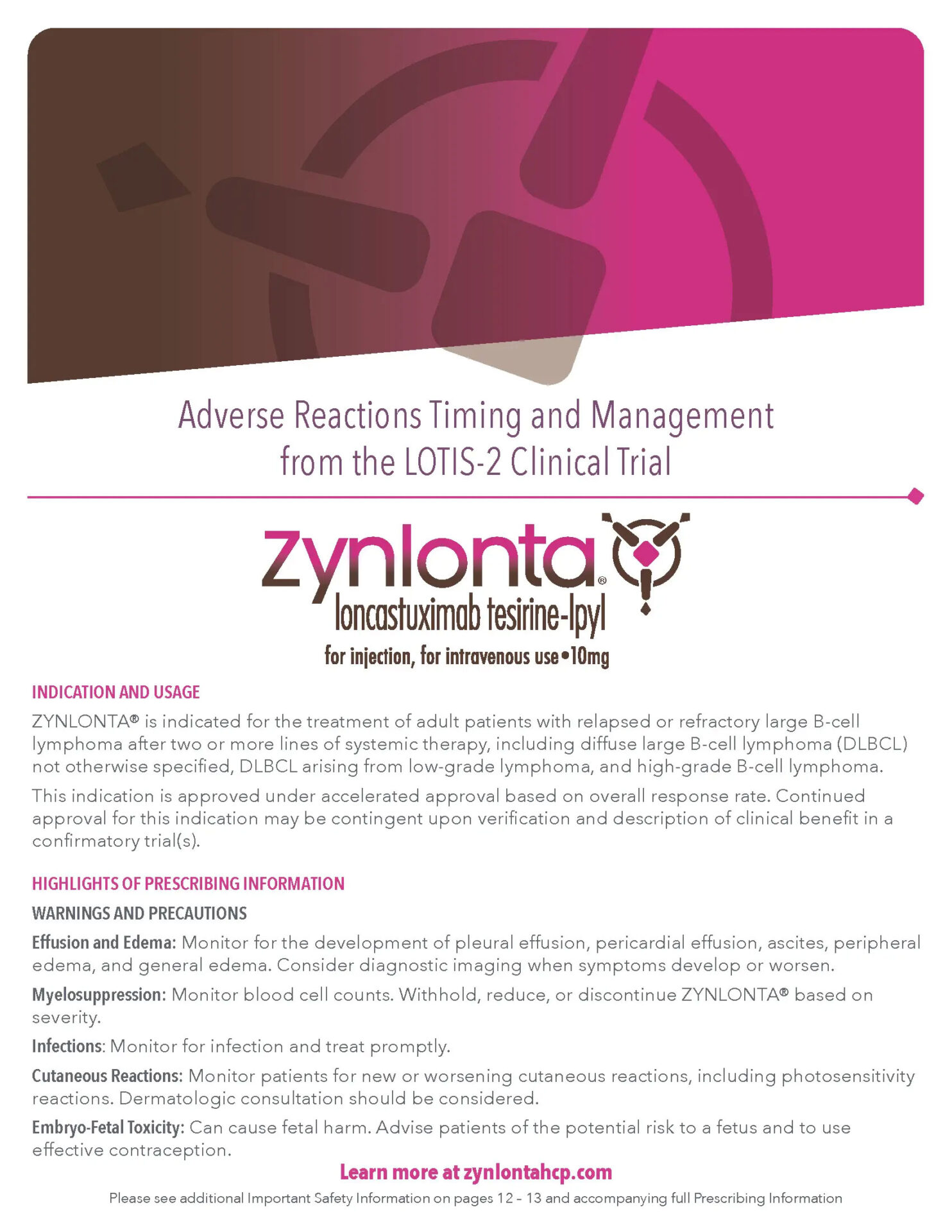 Adverse Reactions Timing and Management